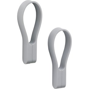 Zone Denmark Loop Magnet Håndklædestrop 2 stk. 9 cm, Gull Grey