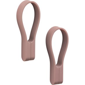 Zone Denmark Loop Magnet Håndklædestrop 2 stk. 9 cm, Peach Red