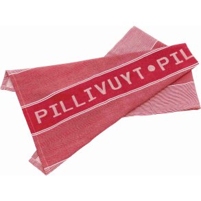 Pillivuyt Viskestykke 50x80 cm, Hvid/Rød