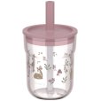 Børneglas m. Sugerør 250 ml, Fairy Garden
