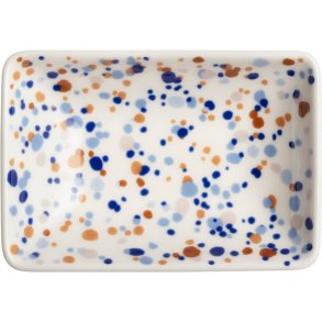Iittala Oiva Toikka Tallerken 7x10 cm, Helle Blå-brun