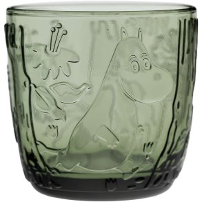 Moomin Arabia Mumi x Iittala Drikkeglas 2 stk. 28 cl, Pine Green