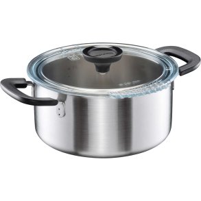 Fiskars Functional Form Gryde 30 cm/3 L, Rustfrit Stål
