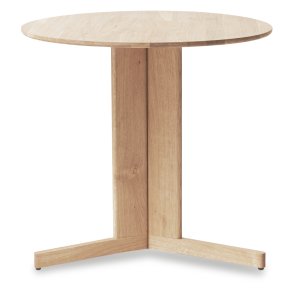 Form & Refine Trefoil Bord Ø75 cm, Hvidolieret Eg