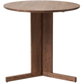Form & Refine Trefoil Bord Ø75 cm, Røget Eg
