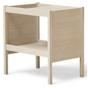 Form & Refine Journal Sidebord H43 cm, Hvidolieret Eg