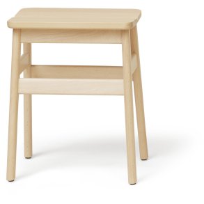 Form & Refine Angle Standard Taburet 45 H45,5 cm, Hvidolieret Bøg