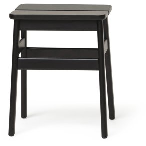 Form & Refine Angle Standard Taburet 45 H45,5 cm, Sortbejdset Bøg