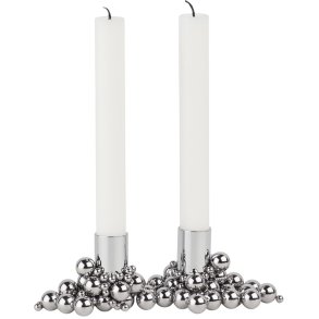 GEJST Molekyl 2 Lysestage H3,3 cm, Krom