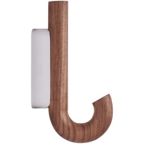 GEJST Hook Krog 13,3 cm, Valnød/Krom
