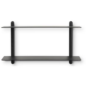 GEJST Nivo Hylde F 66,5 cm, Sort Ask/Sort