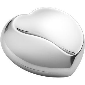 Georg Jensen Heart Æske 10 cm, Blankt Stål