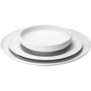 Georg Jensen Henning Koppel Tallerkensæt 3 stk, Hvid