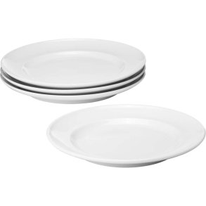 Georg Jensen Henning Koppel Tallerken 4 stk. 10 cm, Hvid
