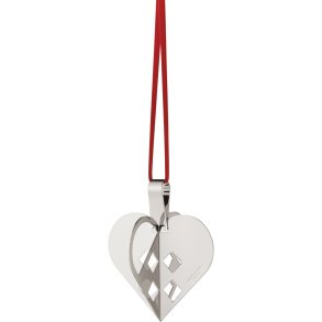 Georg Jensen Julehjerte 6,3 cm, Palladium