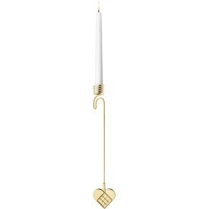 Georg Jensen Lyseholder Julehjerte 2025 H17,7 cm, Guldbelagt