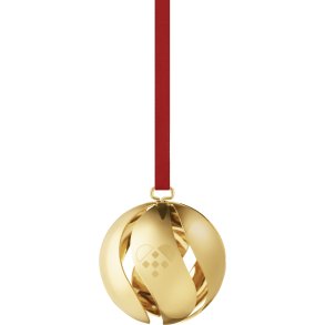 Georg Jensen Julekugle 2025 Ø5 cm, Guldbelagt
