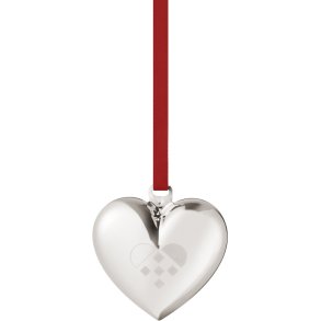 Georg Jensen Julehjerte 5,6 cm, Palladium
