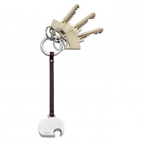 Georg Jensen Elephant Nøglering, Aluminium/Læder