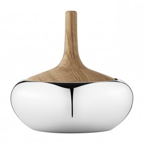 Georg Jensen Henning Koppel Onion Bonbonniere, Blankt Stål/Egetræ