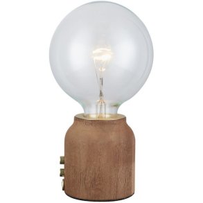 Halo Design Base One Bordlampe H10 cm, Mørkt Træ