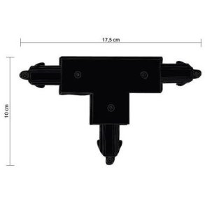 Halo Design T-stykke, Sort