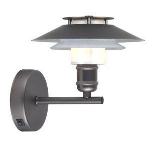 Halo Design 1123 Væglampe Ø18 cm, Gun-Black