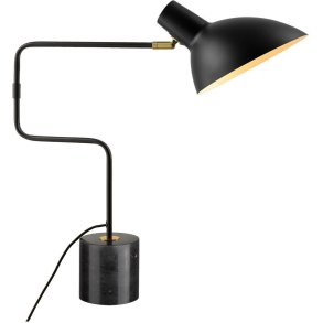 Halo Design Metropole Deluxe Bordlampe H58,5 cm, Sort/Marmor