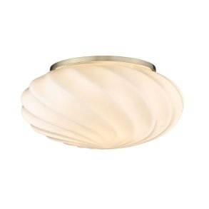 Halo Design Twist Plafond Ø25 cm, Opal/Messing