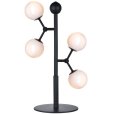 Bordlampe H52 cm, Opal/Sort