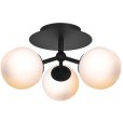 Loftlampe Ø26 cm, Opal/Sort