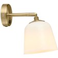 Væglampe 15 cm, Opal/Antik