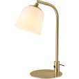 Bordlampe H40 cm, Opal/Antique