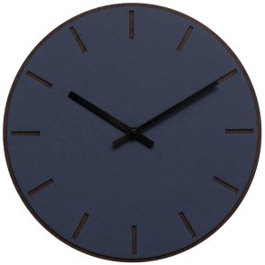 Hemverk Vægur Ø28 cm, Smokey Blue/Sort/Mørk Eg