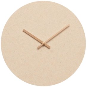 Hemverk Really Vægur Ø28 cm, Creme/Kobber