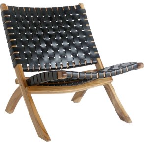 House Nordic Perugia Lænestol H73 cm, Sort