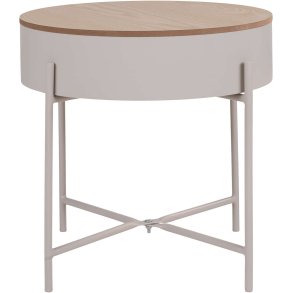 House Nordic Sisco Hjørnebord H40 cm, Beige/Grå