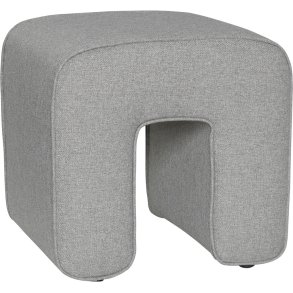 Hübsch Sculpture Puf 45 cm, Mørkegrå