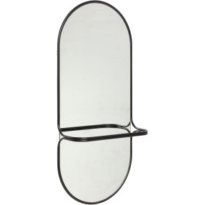 Hübsch Carry Vægspejl H102 cm, Sort