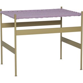Hübsch Peri Bænk 56 cm, Khaki/Lilla