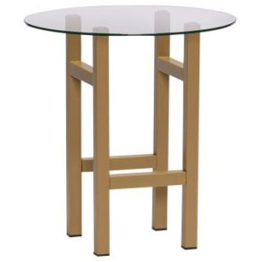 Hübsch Elevate Sidebord H44 cm, Klar/Olivengrøn