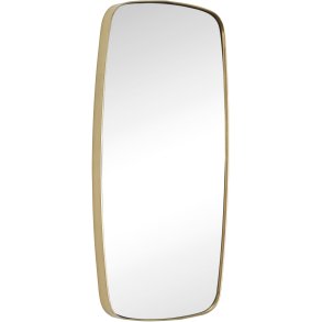 Hübsch Retro Vægspejl H59 cm, Messing