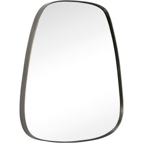 Hübsch Retro Vægspejl H48 cm, Børstet Stål