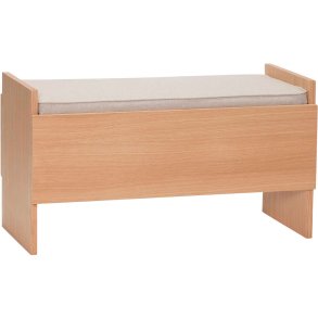 Hübsch Forma Bænk 85 cm, Grå/Egetræsfiner