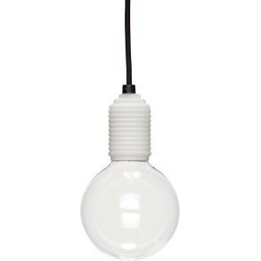 Hübsch Freely Pendel Ø12 cm, Sort/Hvid