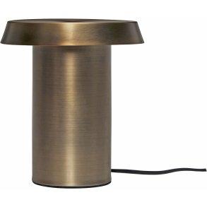 Hübsch Keen Bordlampe H22 cm, Bruneret Messing