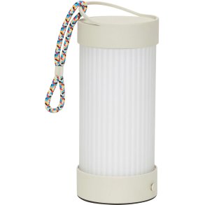 Hübsch Camp Trådløs Bordlampe H21 cm, Flerfarvet/Sand/Hvid