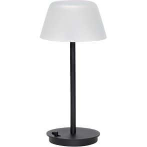 Hübsch Salon Bordlampe H31 cm, Sort/Frosted
