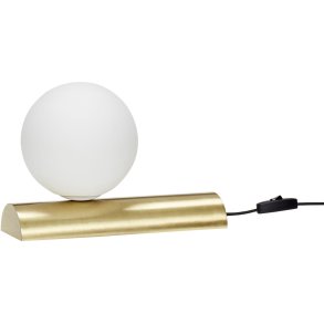 Hübsch Balance Bordlampe H22 cm, Messing/Hvid