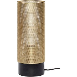 Hübsch Edge Bordlampe H31 cm, Messing/Sort